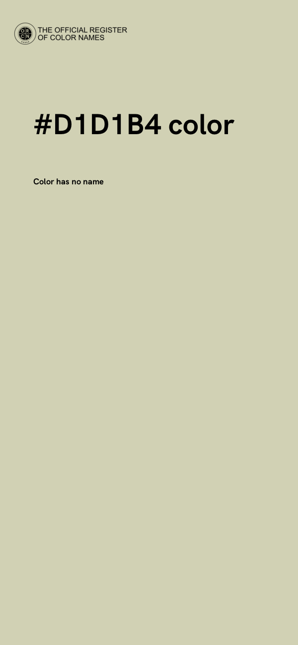 #D1D1B4 color image