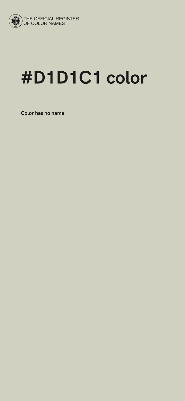 #D1D1C1 color image