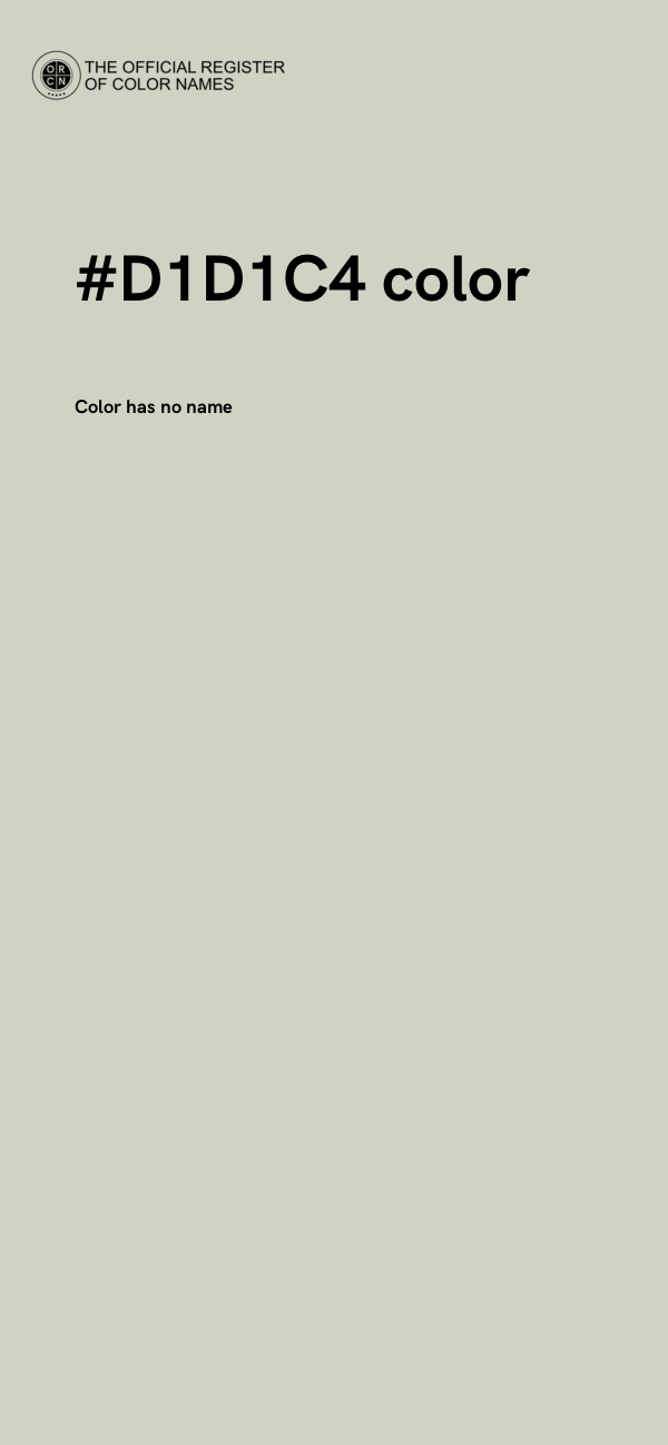 #D1D1C4 color image