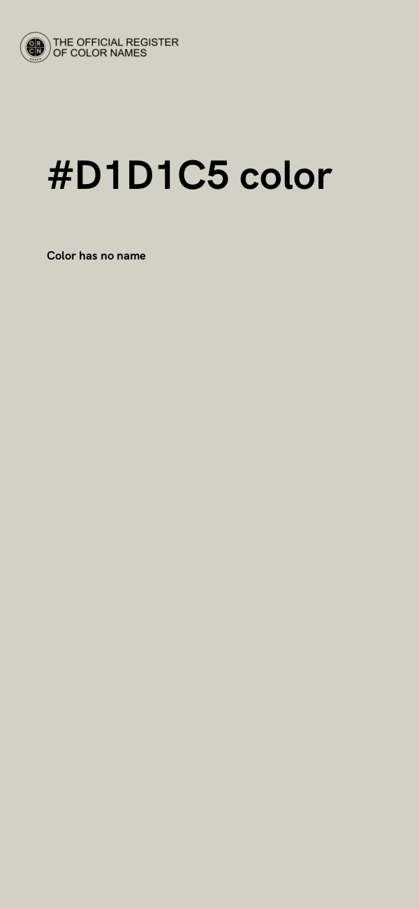 #D1D1C5 color image