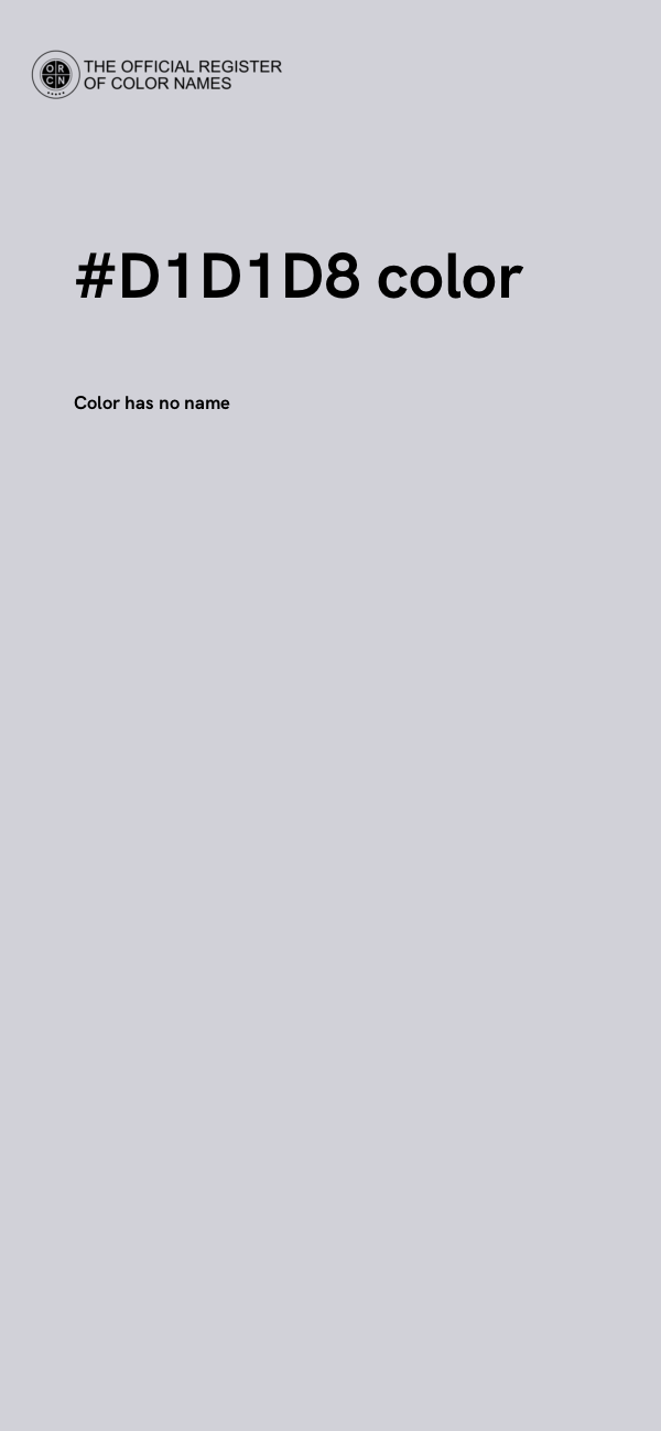 #D1D1D8 color image