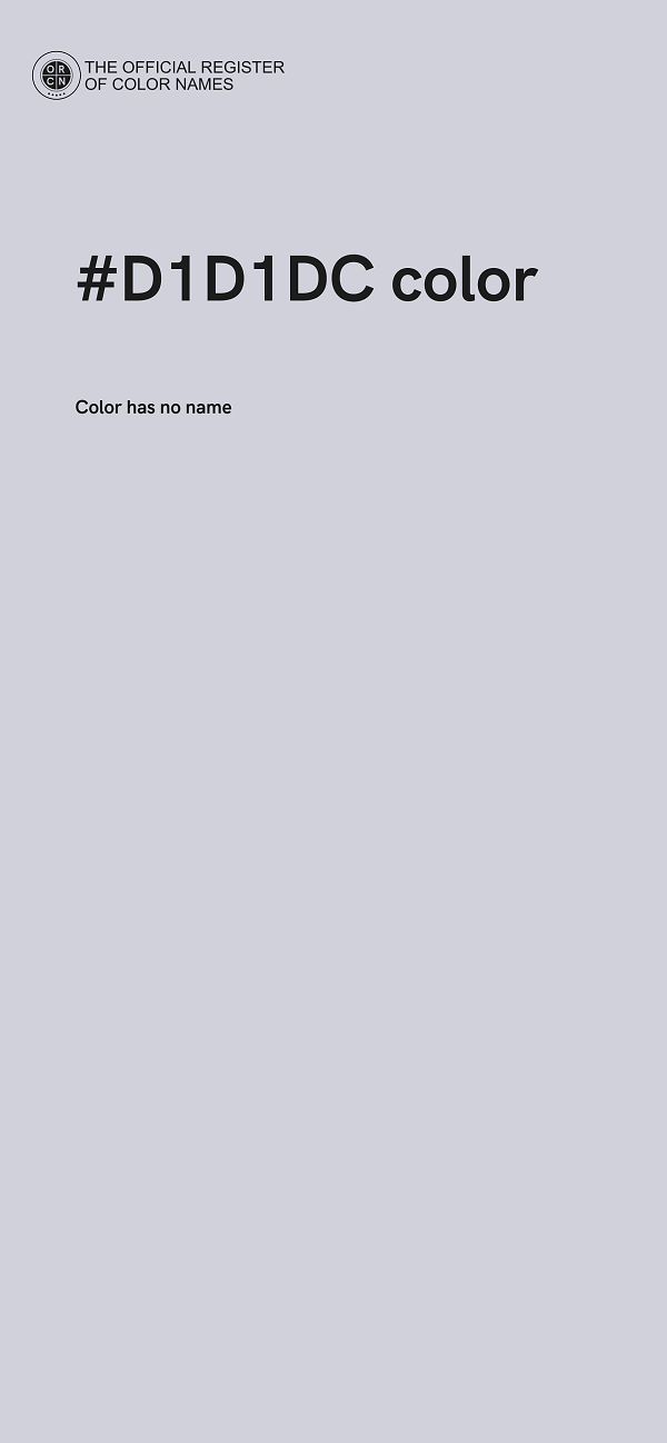 #D1D1DC color image
