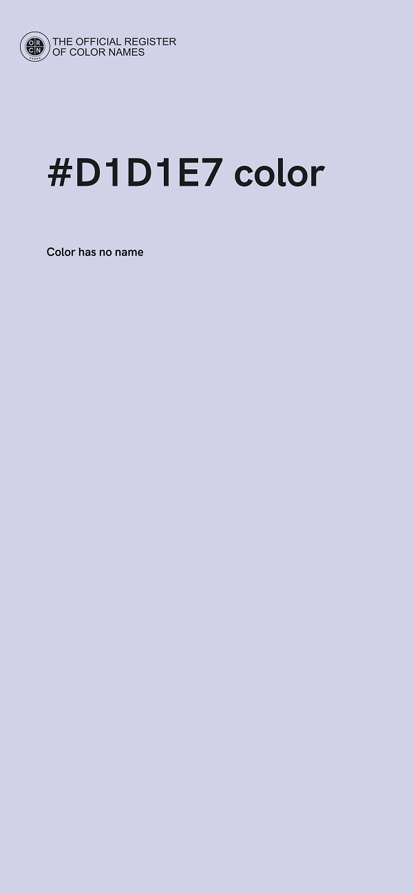 #D1D1E7 color image