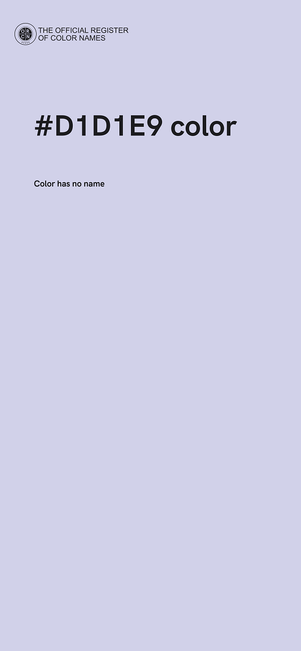 #D1D1E9 color image