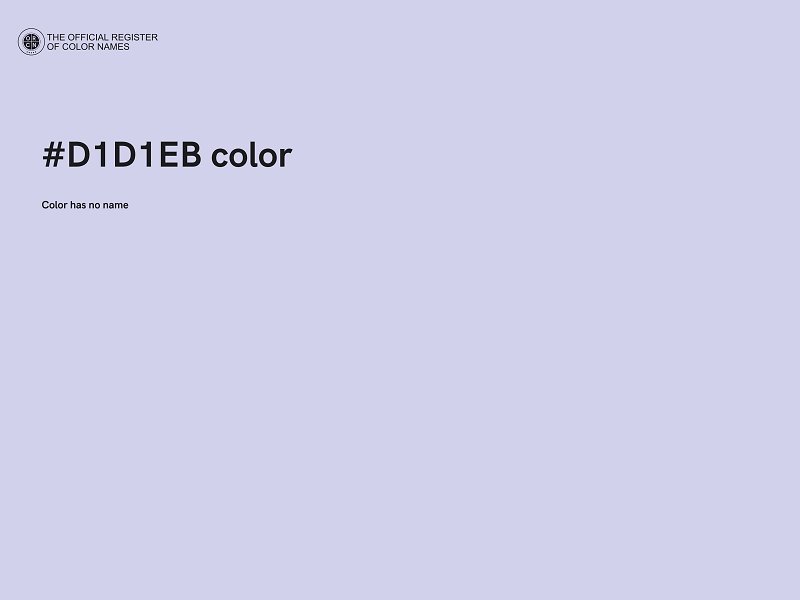 #D1D1EB color image