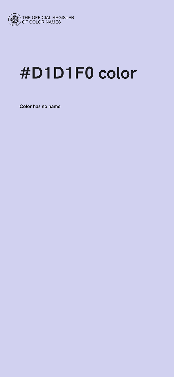 #D1D1F0 color image