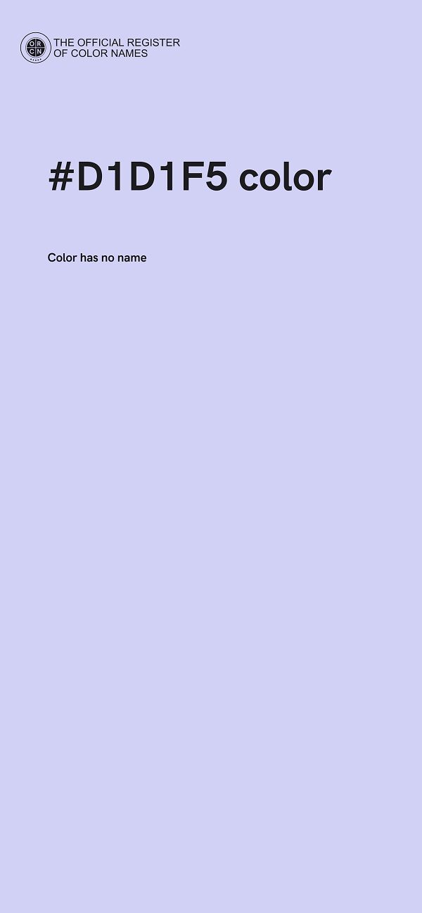 #D1D1F5 color image