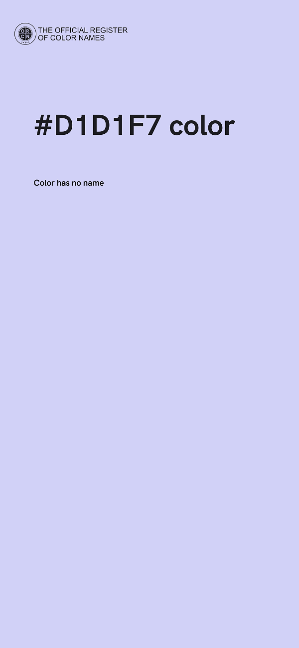 #D1D1F7 color image