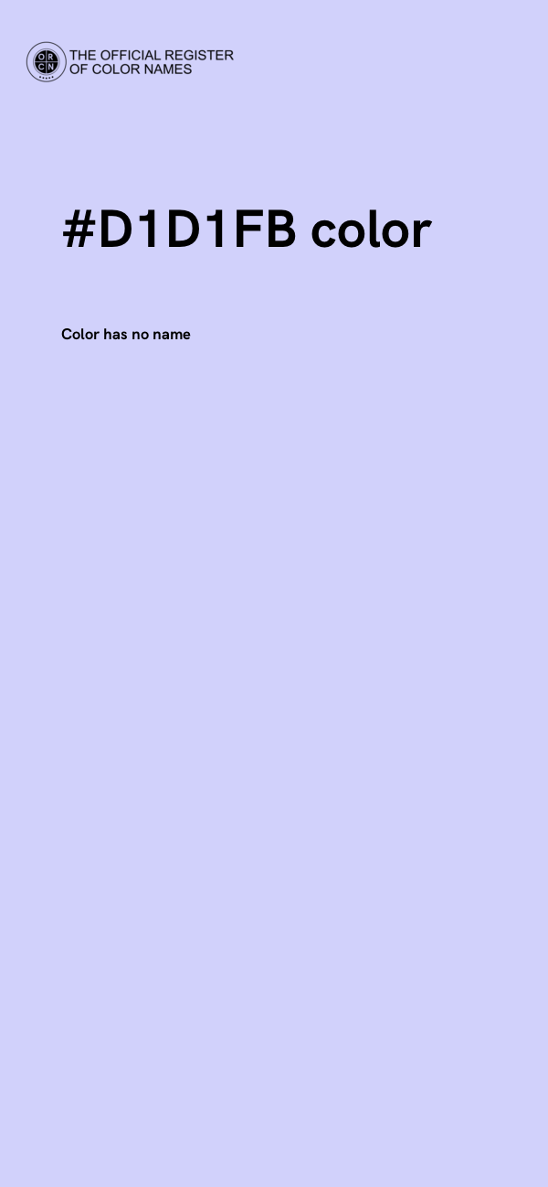 #D1D1FB color image