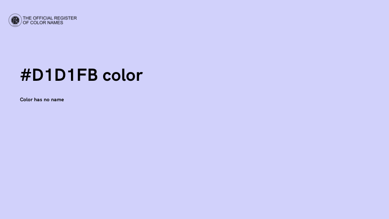 #D1D1FB color image