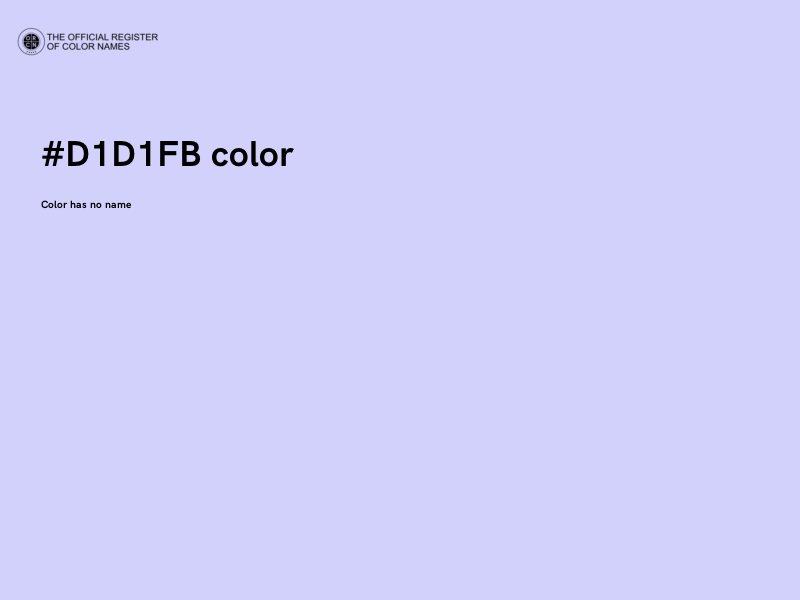#D1D1FB color image