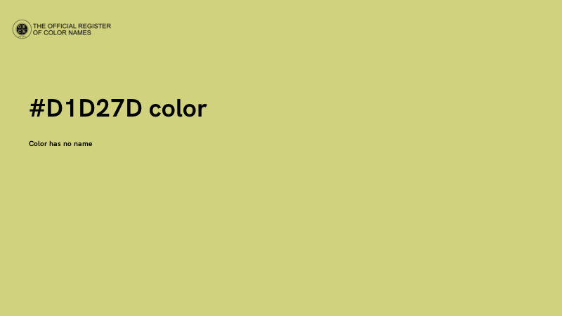 #D1D27D color image