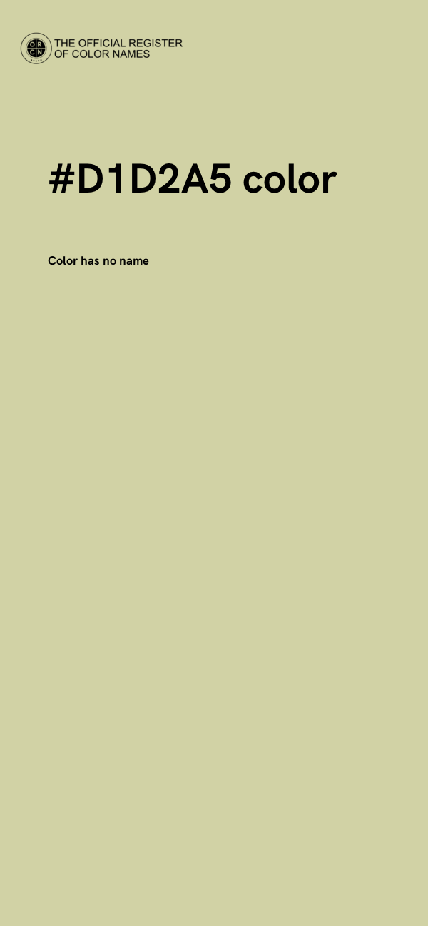 #D1D2A5 color image
