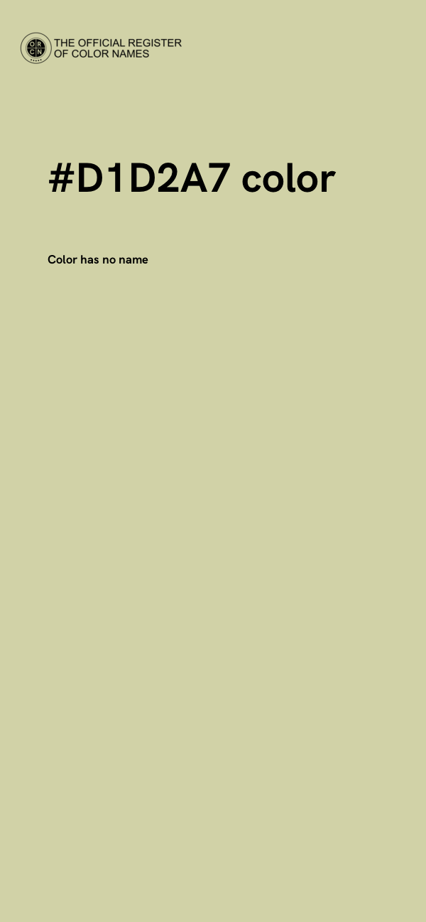 #D1D2A7 color image