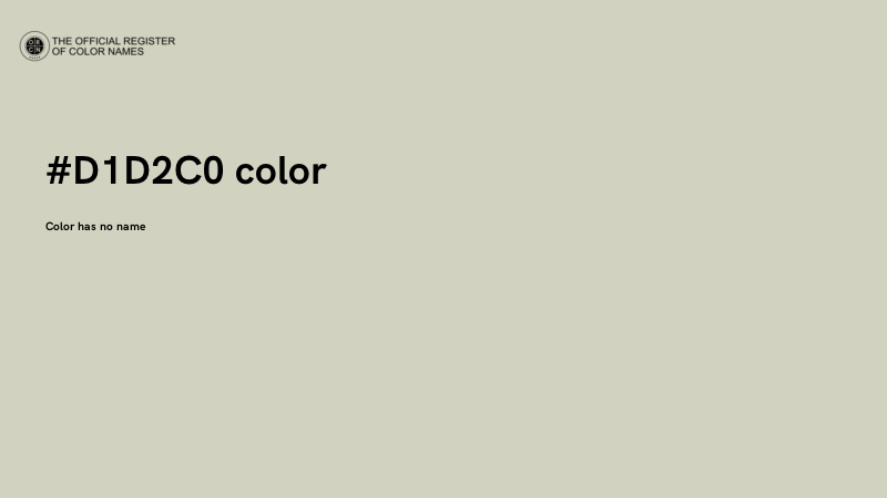 #D1D2C0 color image