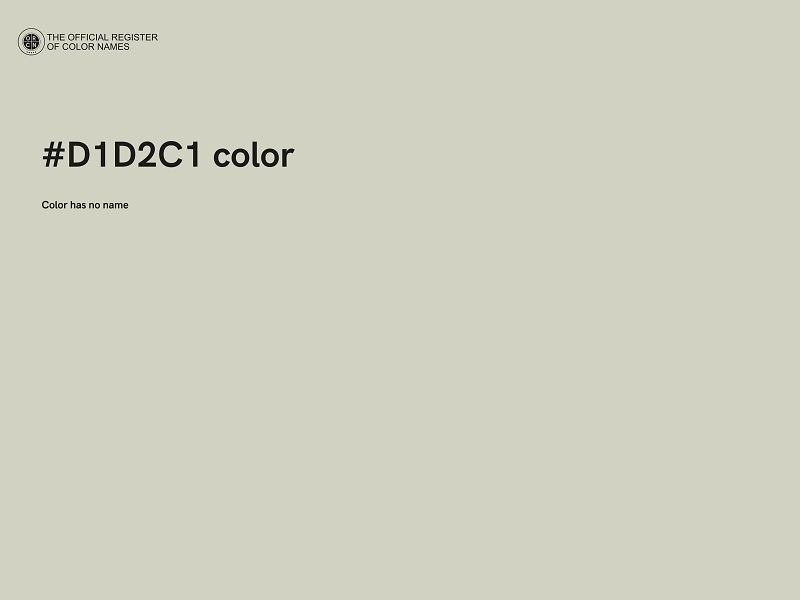 #D1D2C1 color image