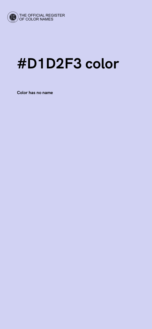 #D1D2F3 color image
