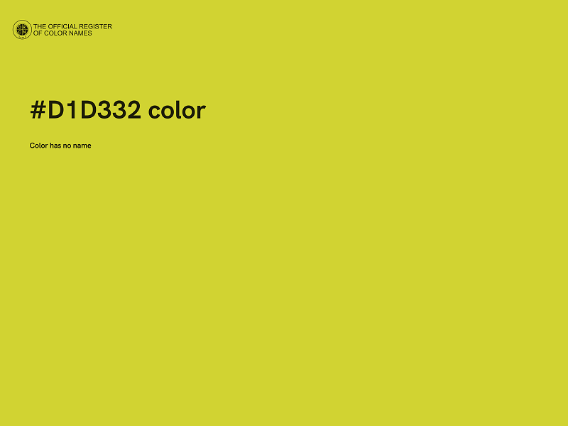 #D1D332 color image