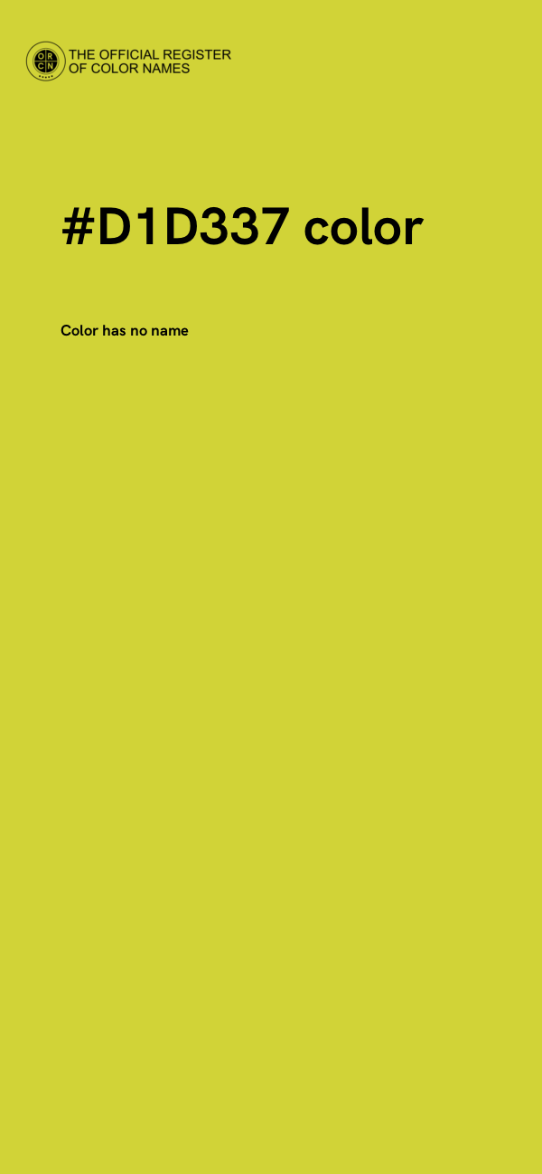 #D1D337 color image
