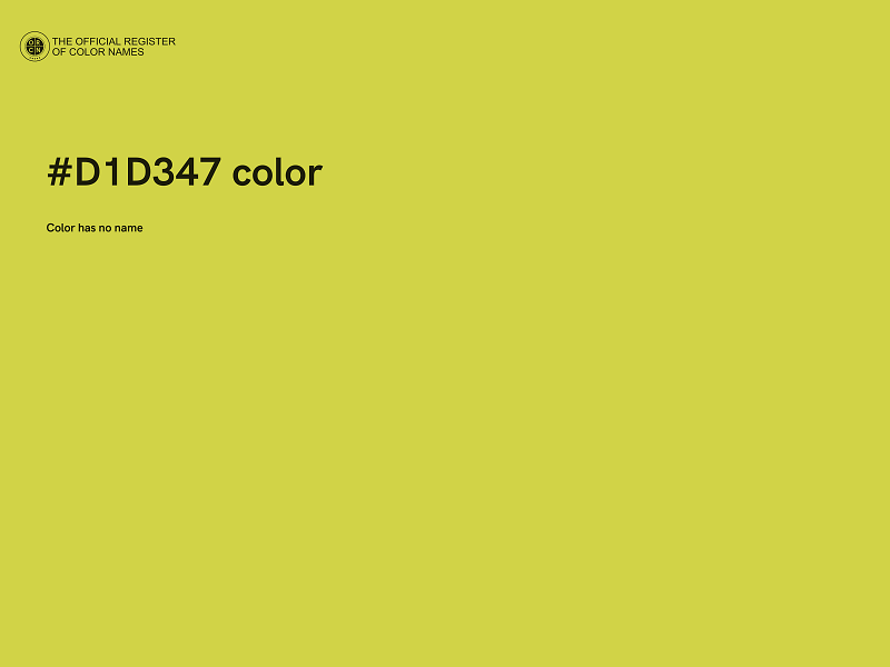 #D1D347 color image