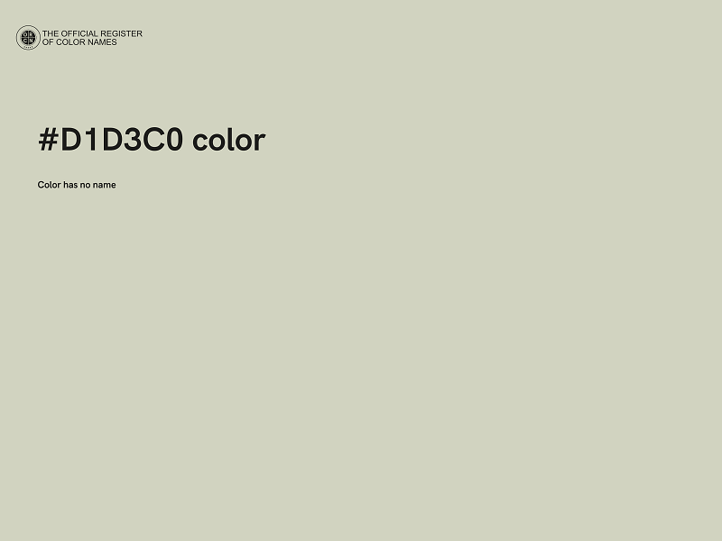 #D1D3C0 color image