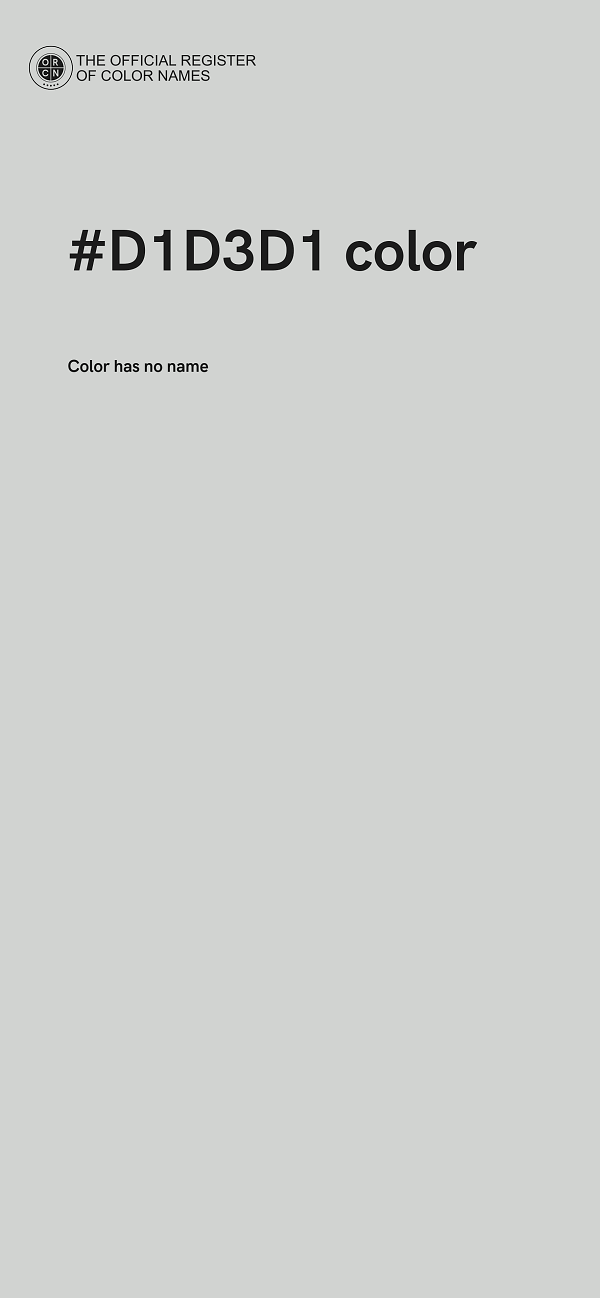 #D1D3D1 color image