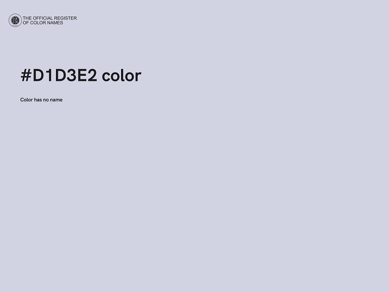 #D1D3E2 color image