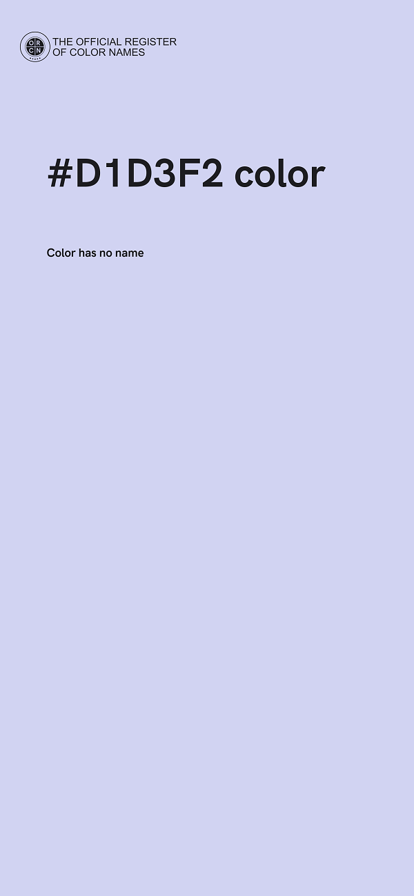 #D1D3F2 color image