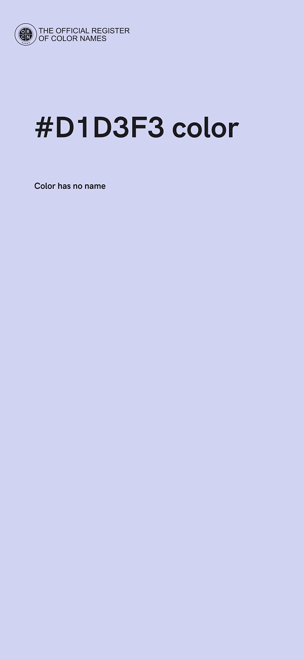 #D1D3F3 color image
