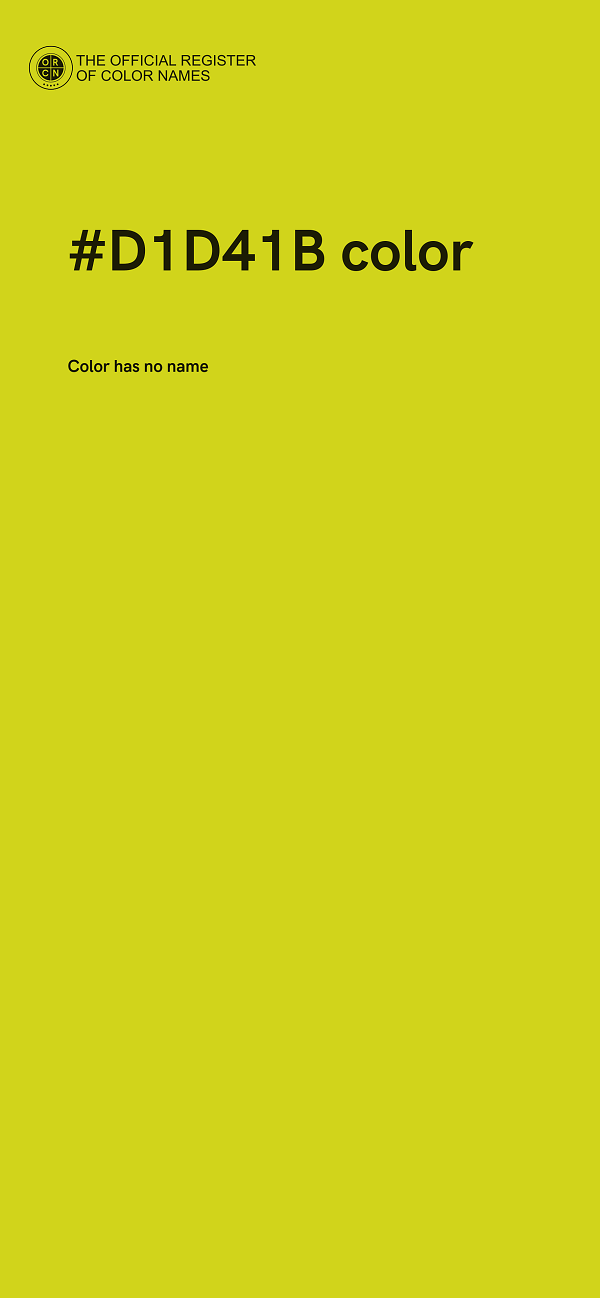 #D1D41B color image