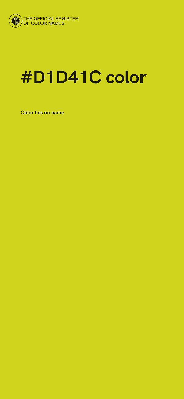 #D1D41C color image