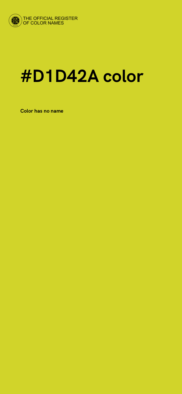 #D1D42A color image