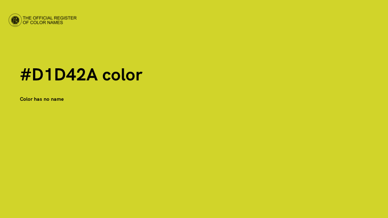 #D1D42A color image