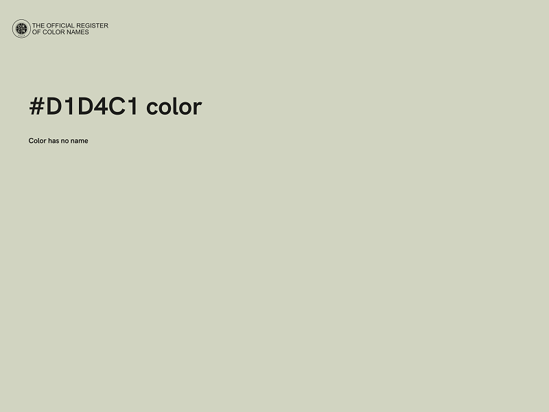 #D1D4C1 color image