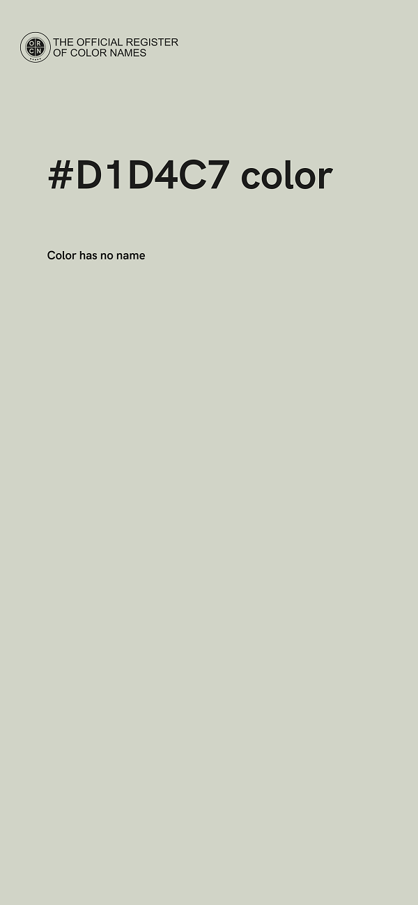 #D1D4C7 color image