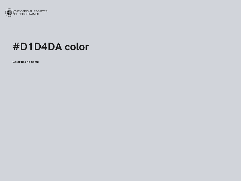 #D1D4DA color image