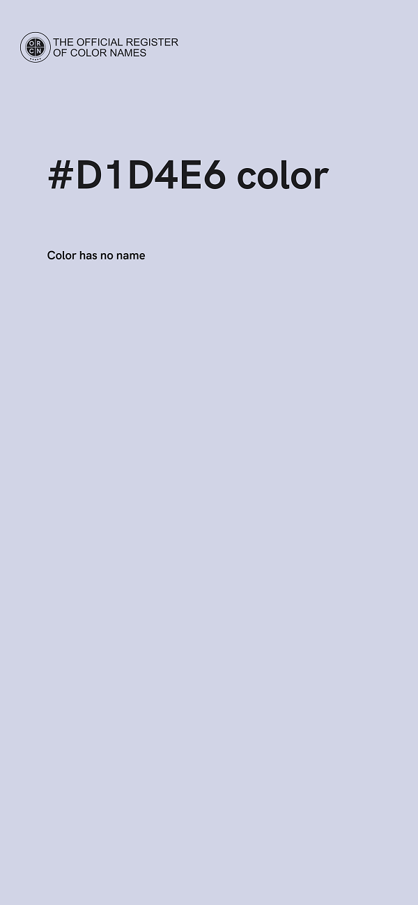 #D1D4E6 color image