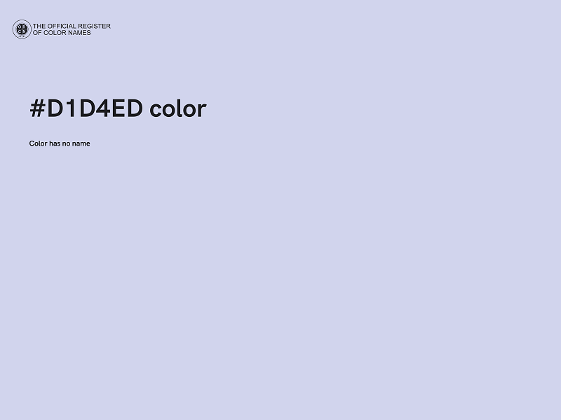 #D1D4ED color image