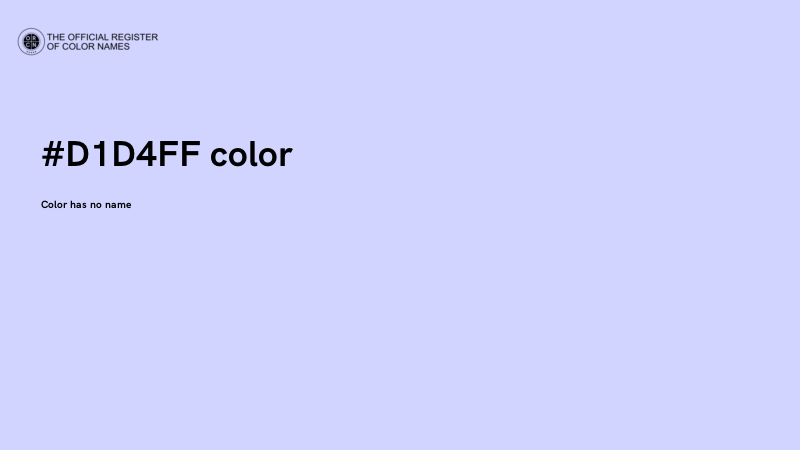 #D1D4FF color image