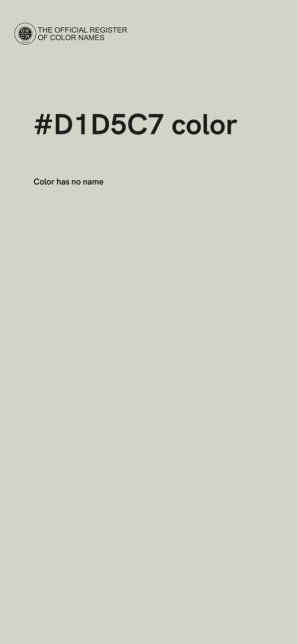 #D1D5C7 color image