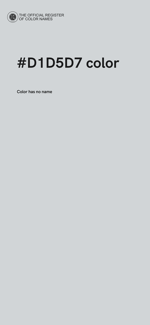 #D1D5D7 color image