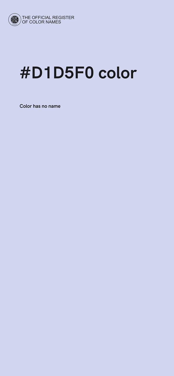 #D1D5F0 color image