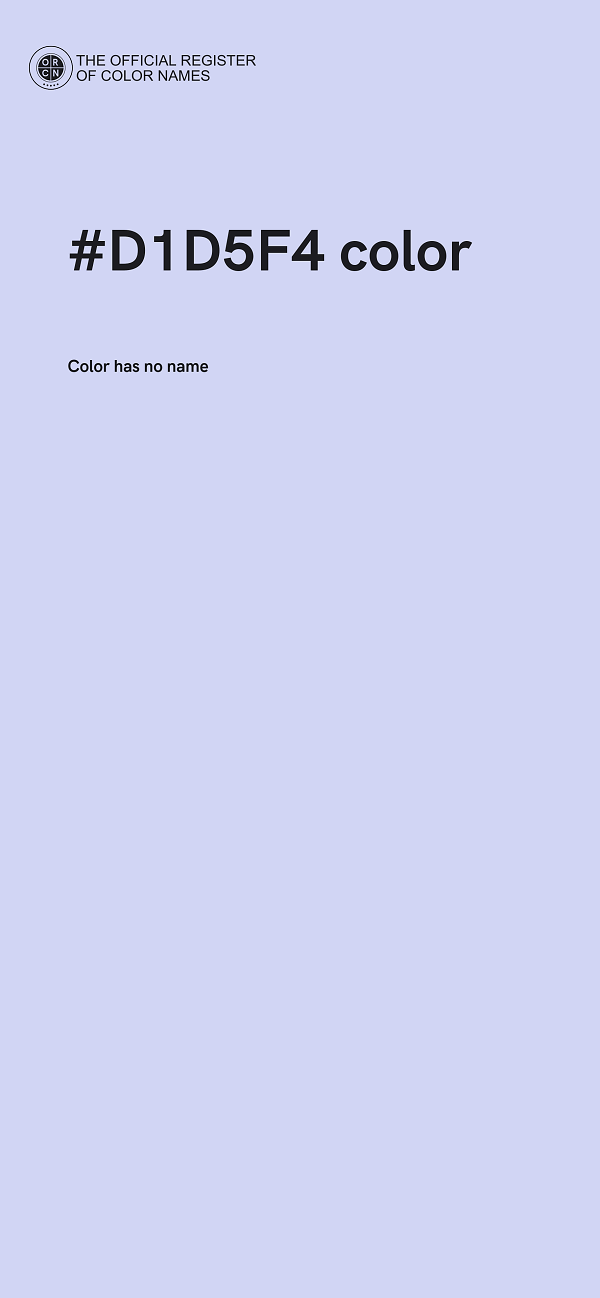 #D1D5F4 color image