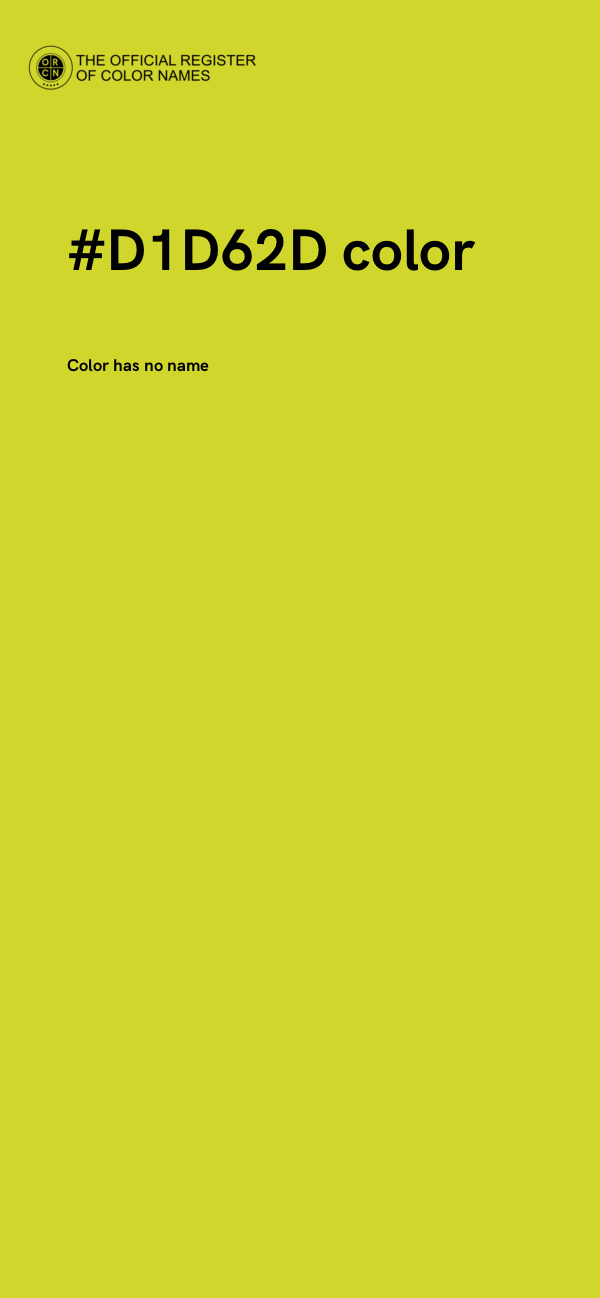 #D1D62D color image