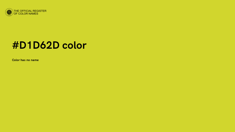 #D1D62D color image
