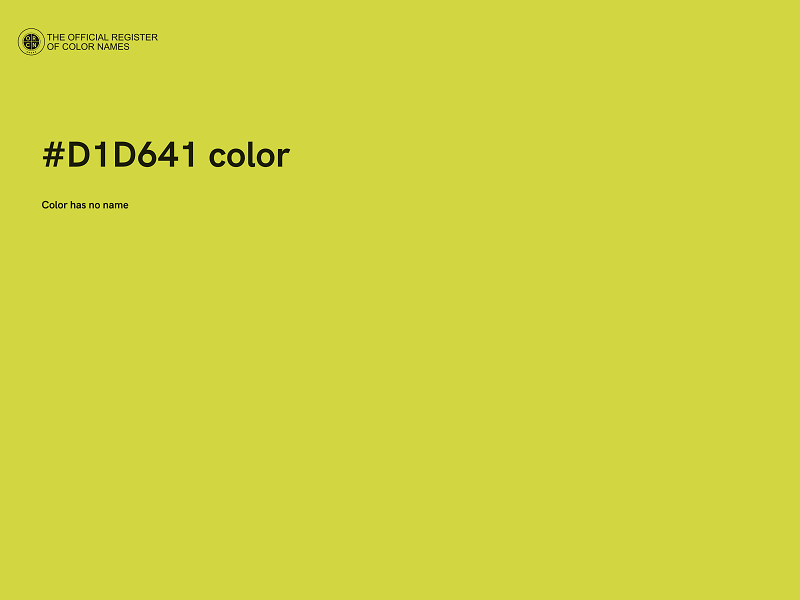 #D1D641 color image