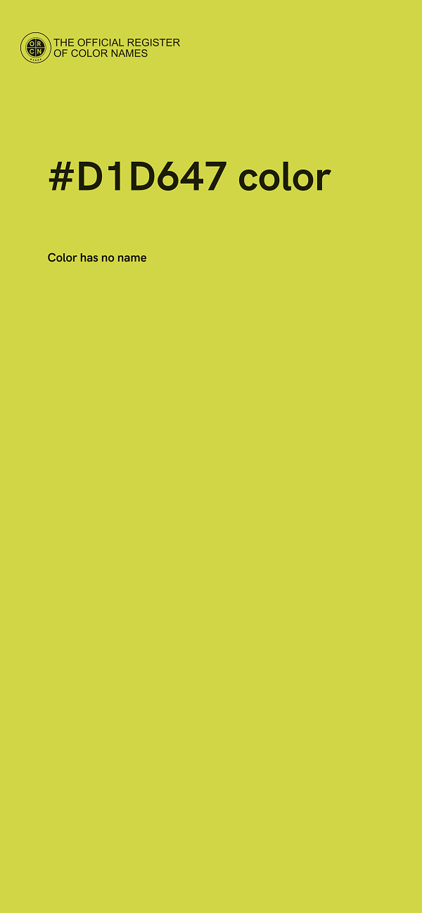#D1D647 color image