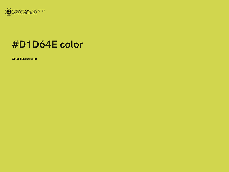 #D1D64E color image