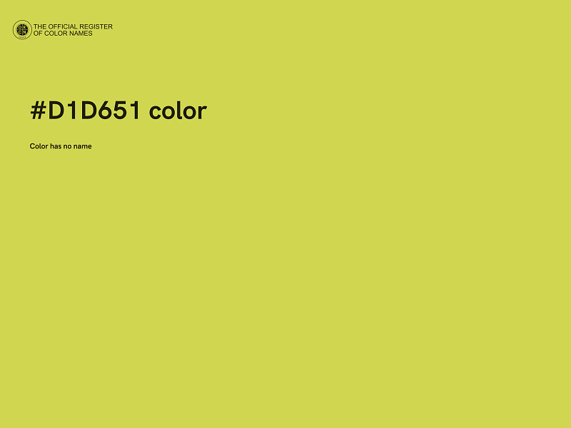 #D1D651 color image