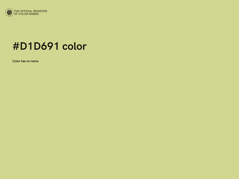 #D1D691 color image